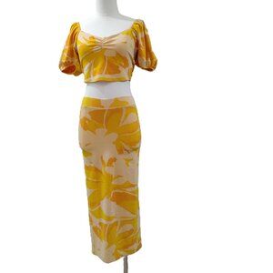 ZARA -M-CROP TOP AND PENCIL SKIRT SET